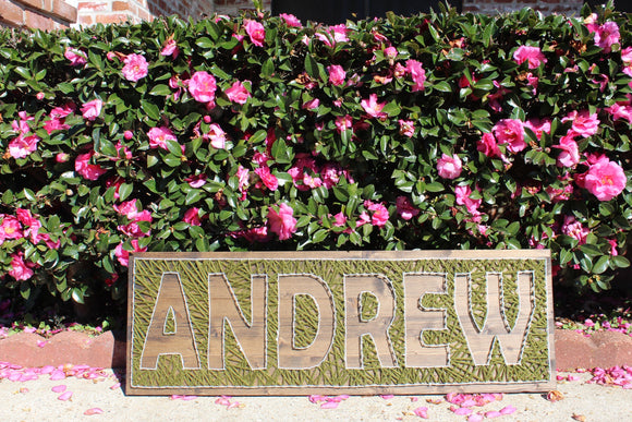 12x36” Inverted Name